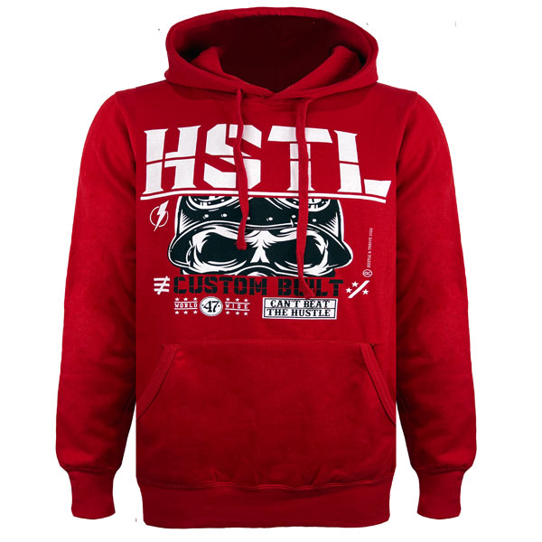 Red hoodie Hustle Thrive for men