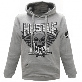 Grey Hoodie Hustle & Thrive For Men